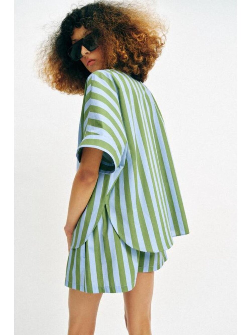 ZARA OVERSIZED STRIPED SHIRT - Picture 8 of 11
